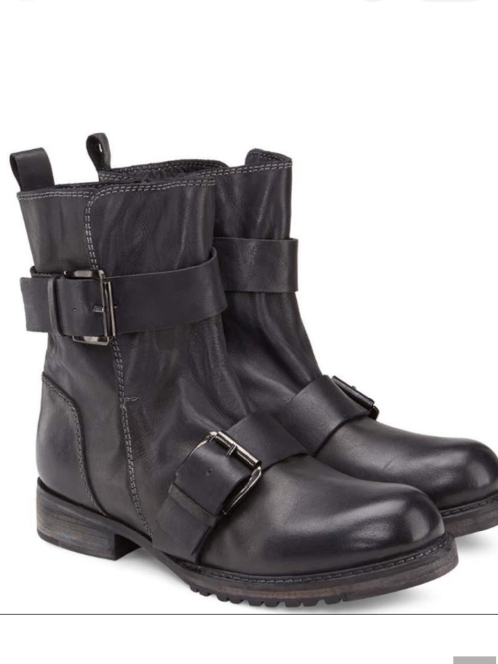 Vintage Foundry Co. Bobbi biker boots Black Leather